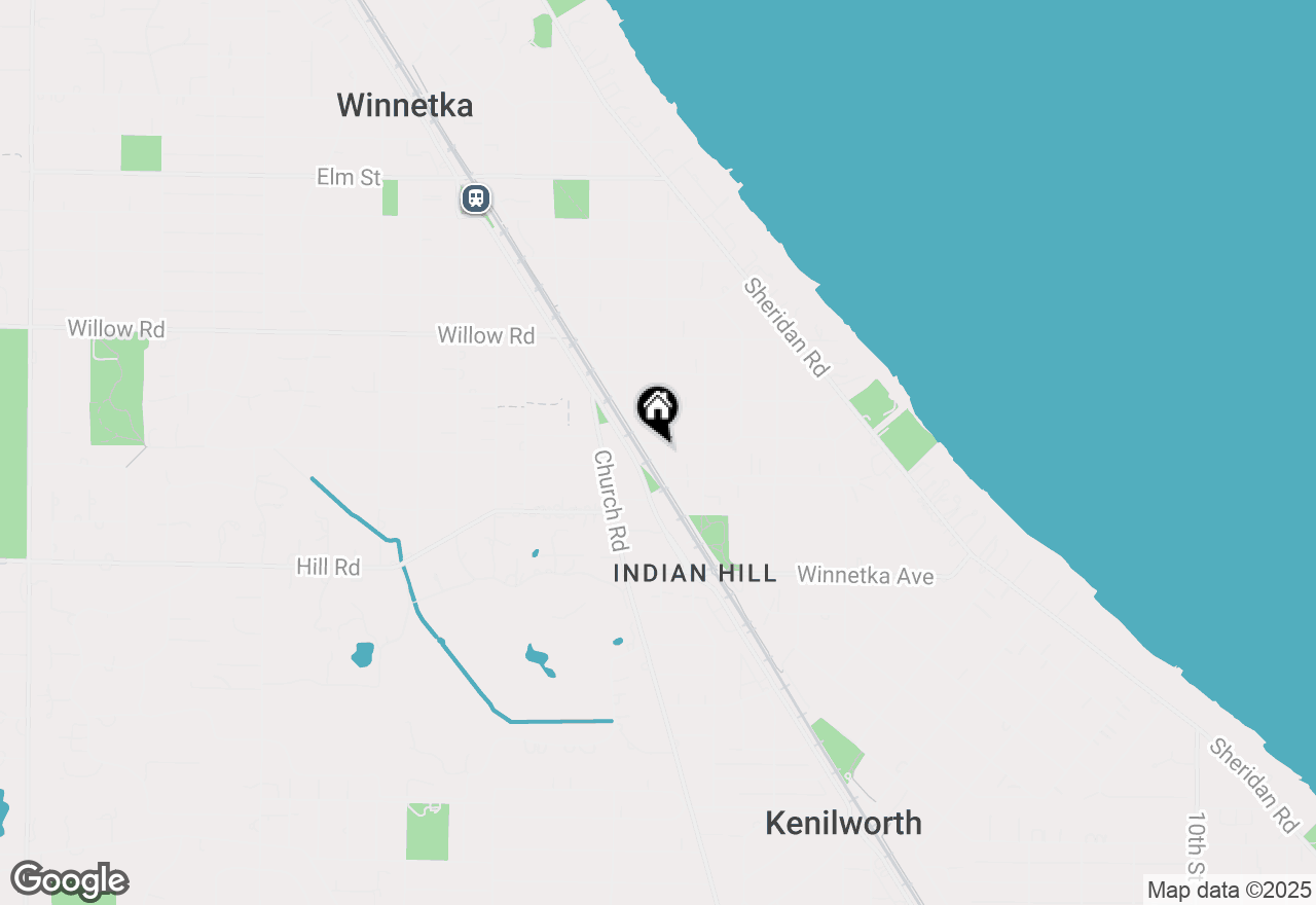 Map of 228 Poplar Street, Winnetka, IL 60093