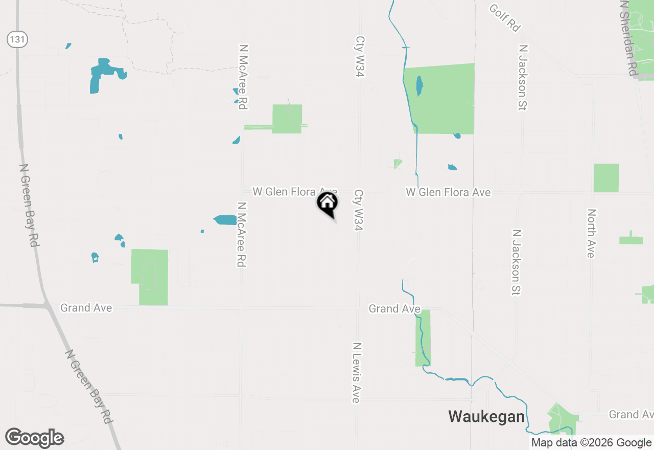 Map of 1109 Muirfield Avenue, Waukegan, IL 60085