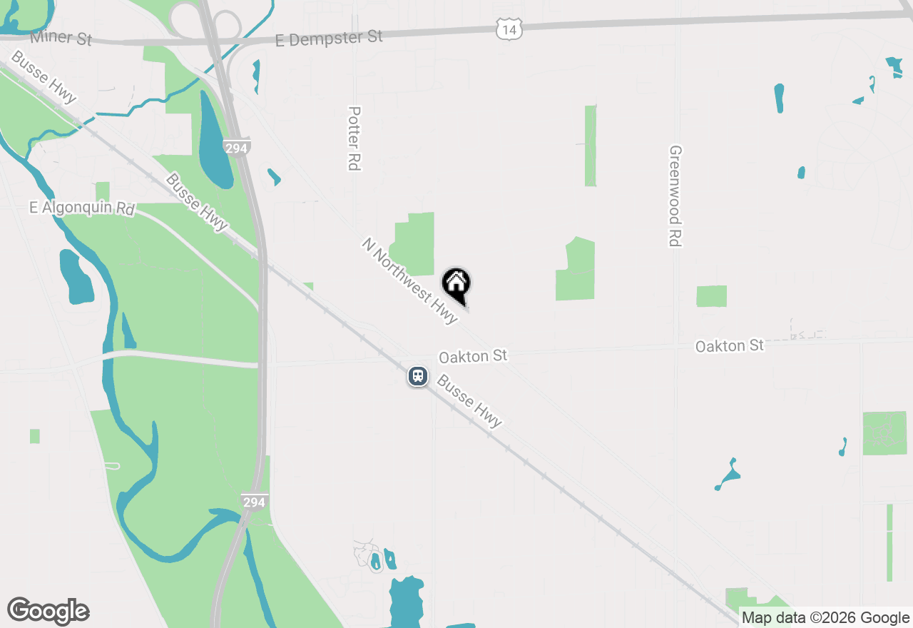 Map of 1108 Fortuna Avenue #2, Park Ridge, IL 60068