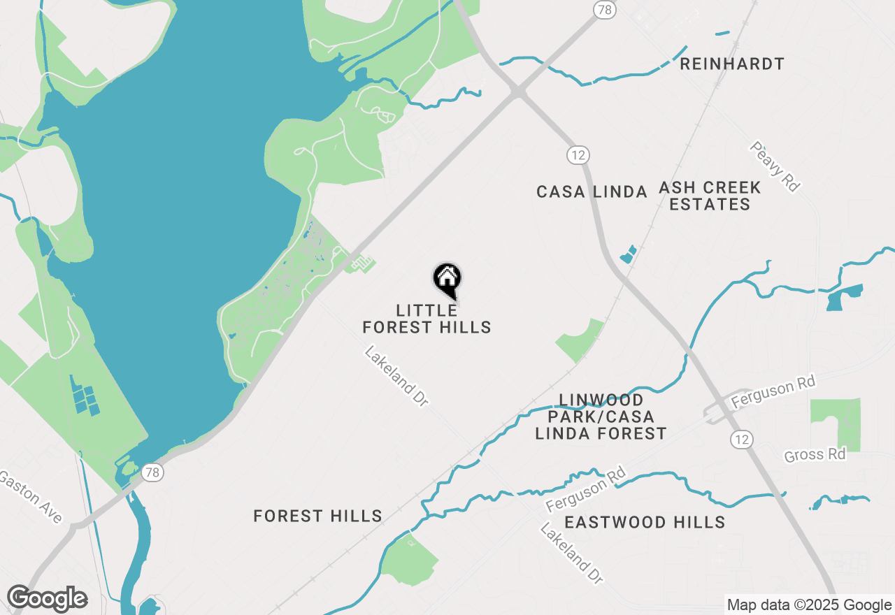Map of 8906 Santa Clara Drive, Dallas, TX 75218
