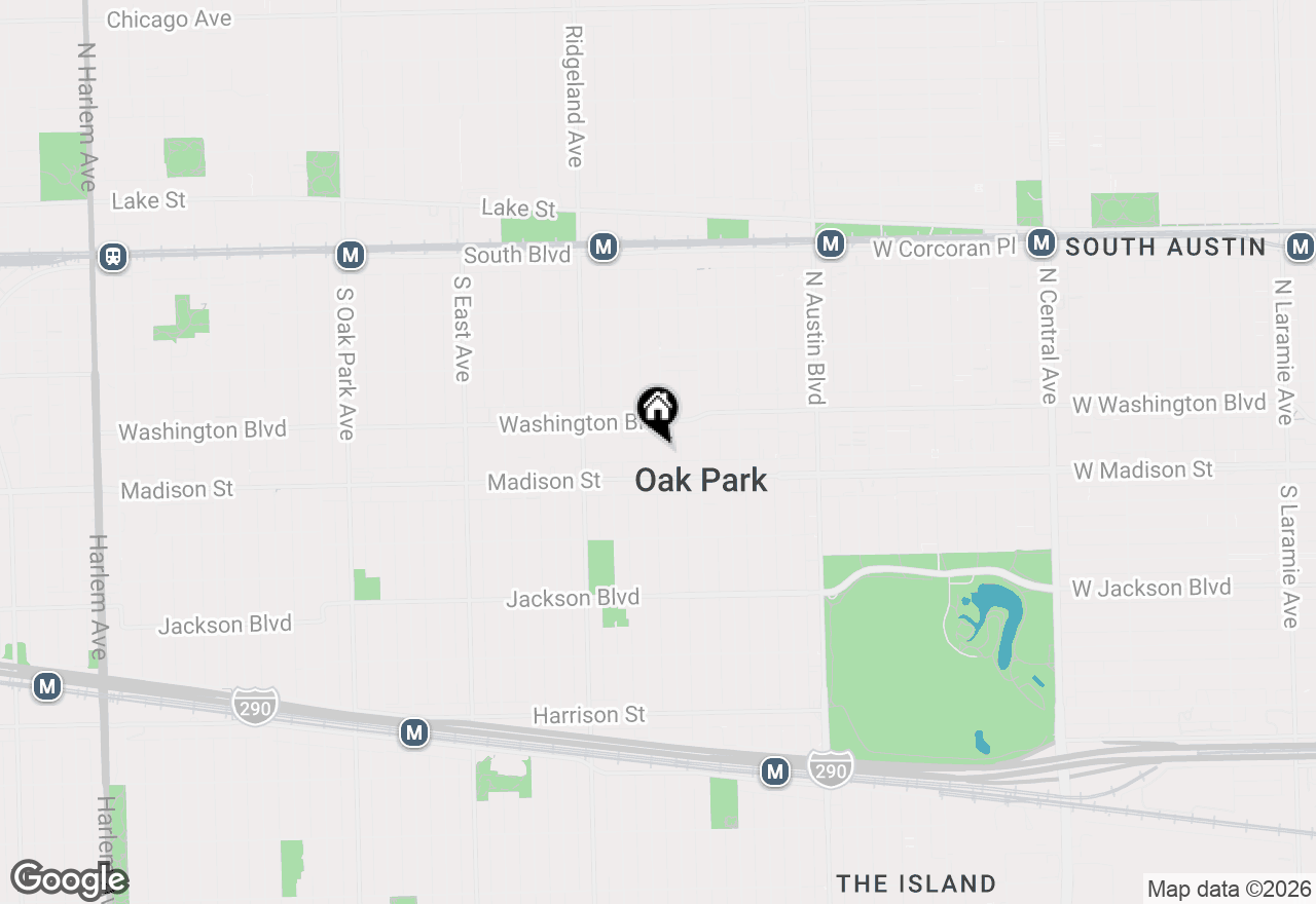 Map of 425 S Harvey Avenue #E, Oak Park, IL 60302