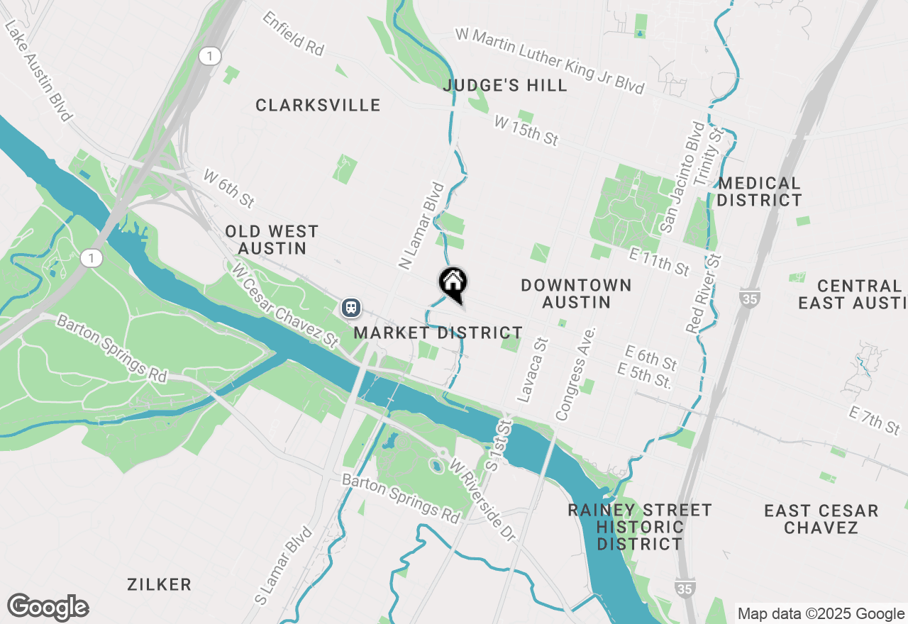 Map of 501 West Ave #705, Austin, TX 78701