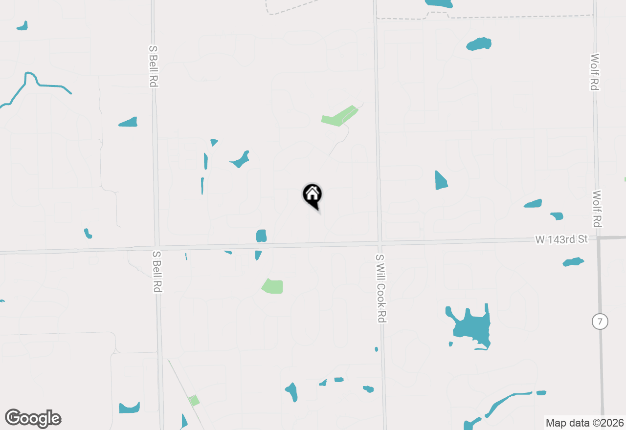 Map of 14147 Mallard Drive, Orland Park, IL 60467