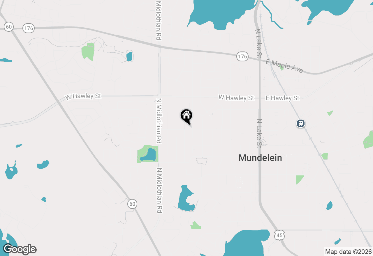 Map of 207 N Idlewild Avenue, Mundelein, IL 60060