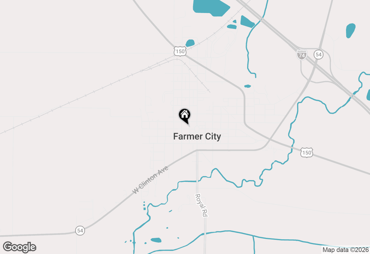 Map of 216 W Market Street, Farmer City, IL 61842