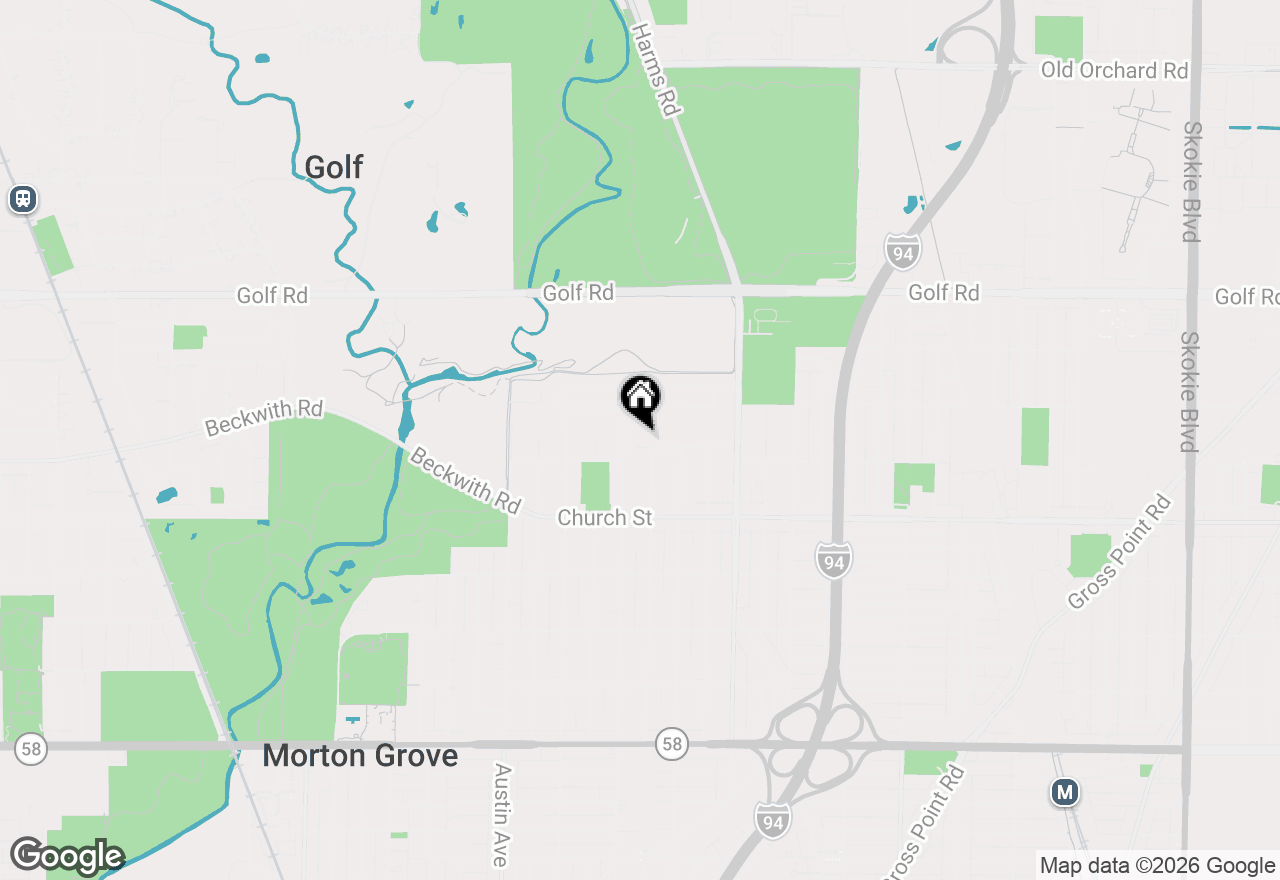 Map of 5738 Lyons Street, Morton Grove, IL 60053