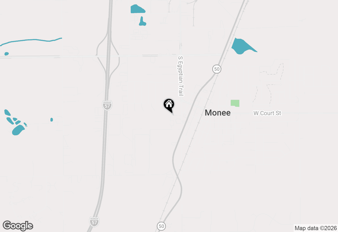 Map of 25902 Derby Drive, Monee, IL 60449