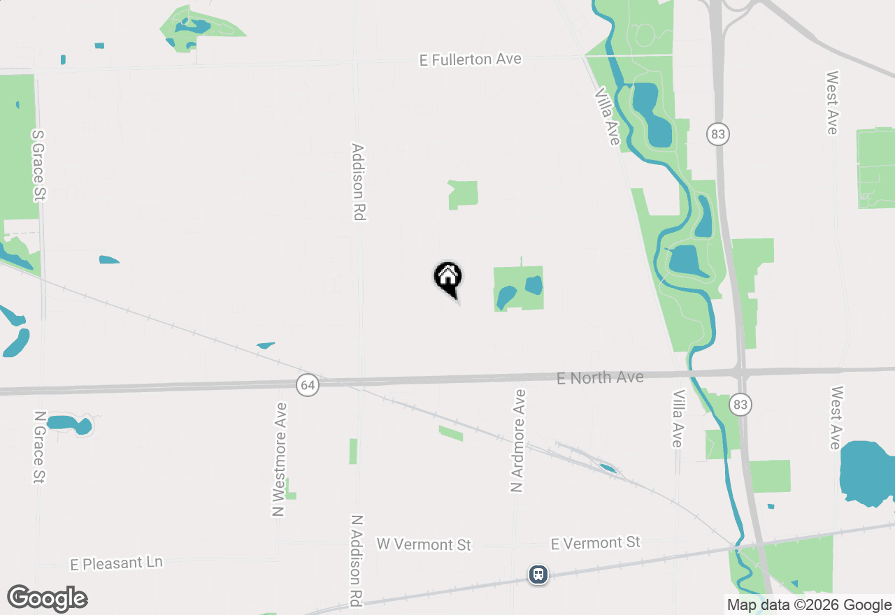 Map of 951 N Harvard Avenue, Villa Park, IL 60181