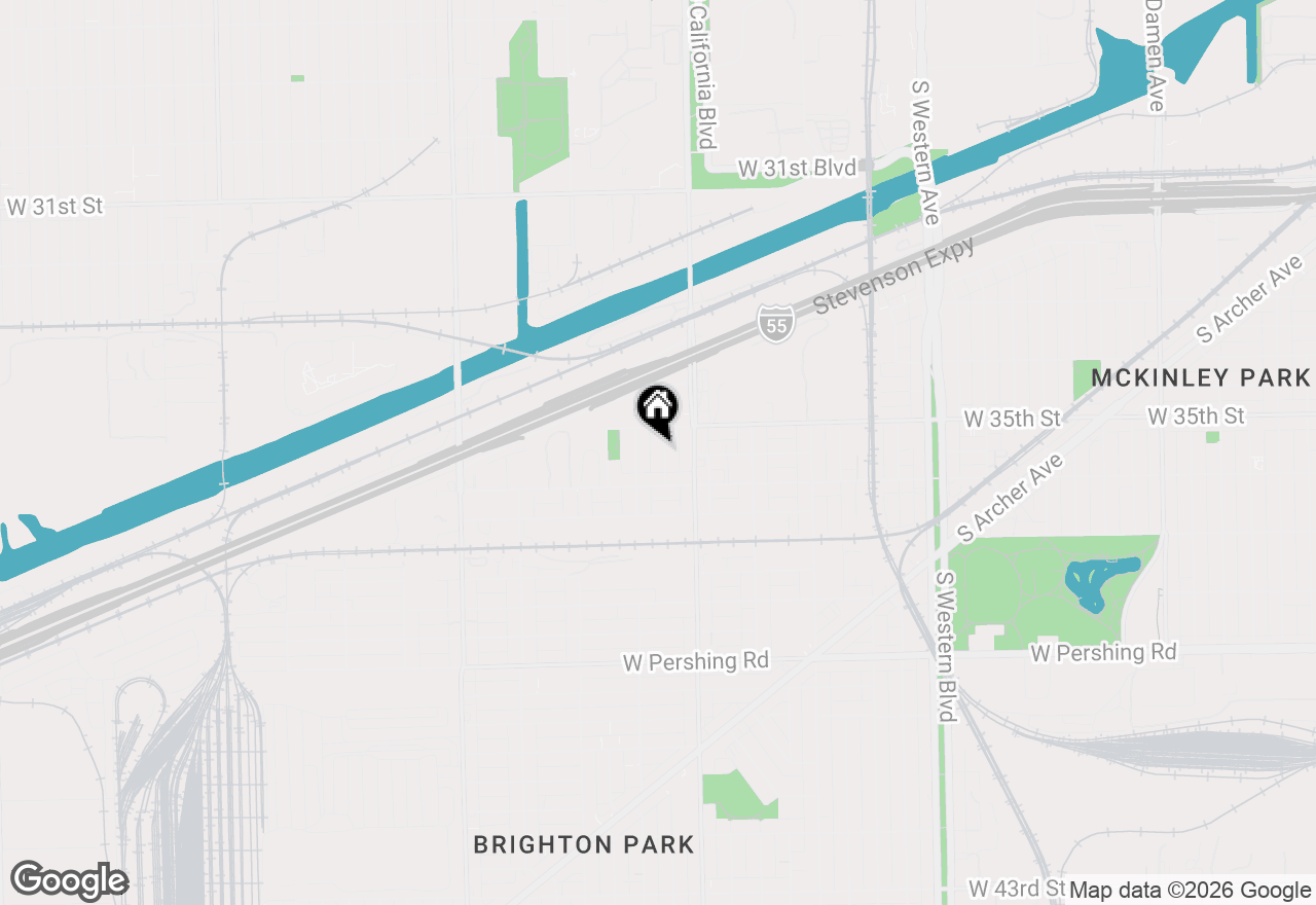 Map of 3522 S Mozart Street #2, Chicago, IL 60632