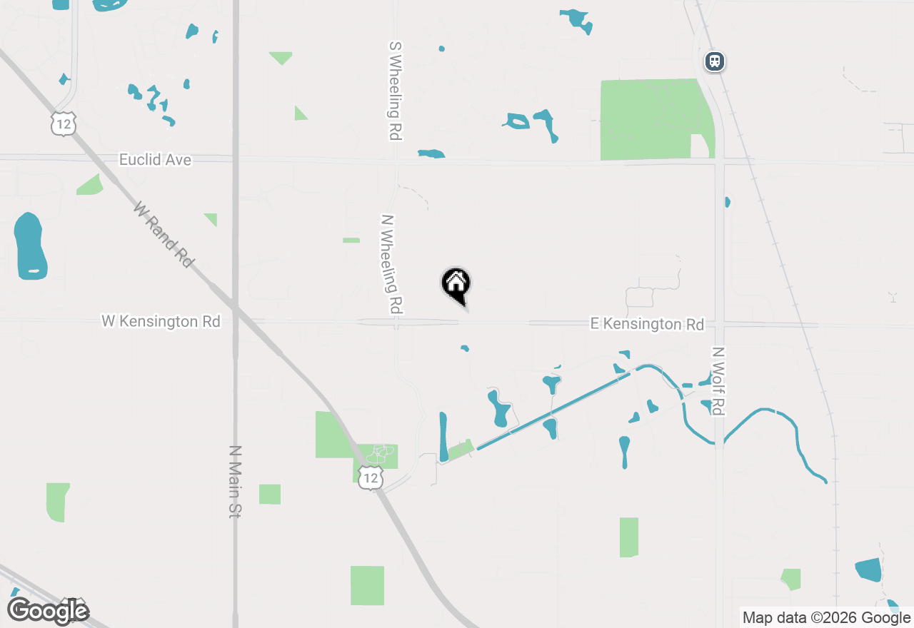 Map of 805 E Ironwood Drive, Mount Prospect, IL 60056