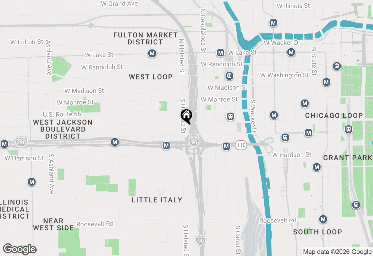 Map of 770 W Gladys Avenue #706, Chicago, IL 60661