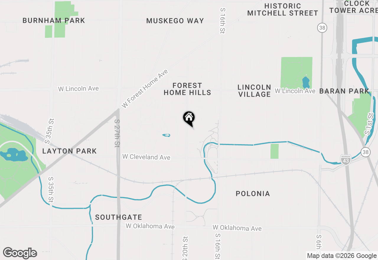 Map of 2528 S 20th St, Milwaukee, WI 53215