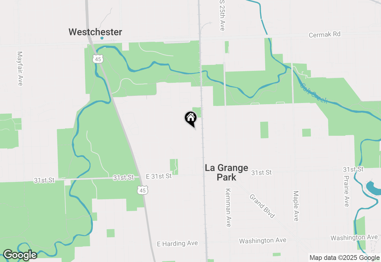 Map of 1427 Homestead Road #H, La Grange Park, IL 60526
