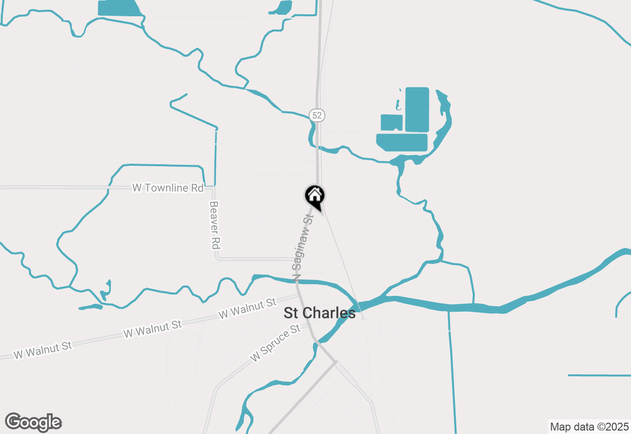 Map of 1104 N Saginaw Street, St Charles, MI 48655