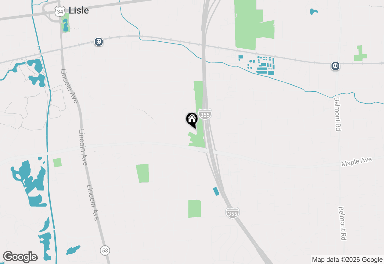 Map of 5385 Westview Lane, Lisle, IL 60532