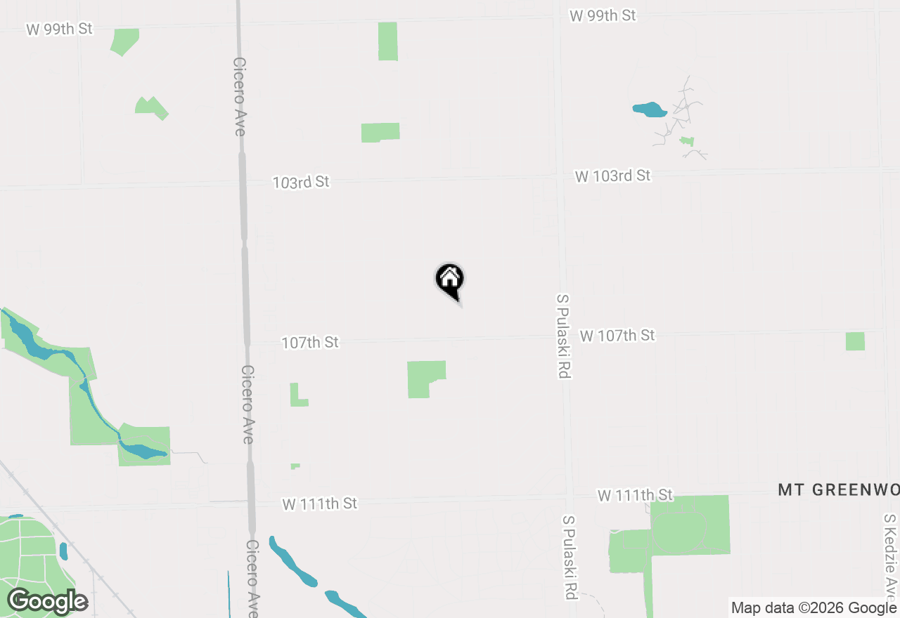 Map of 10609 S Kildare Avenue, Oak Lawn, IL 60453