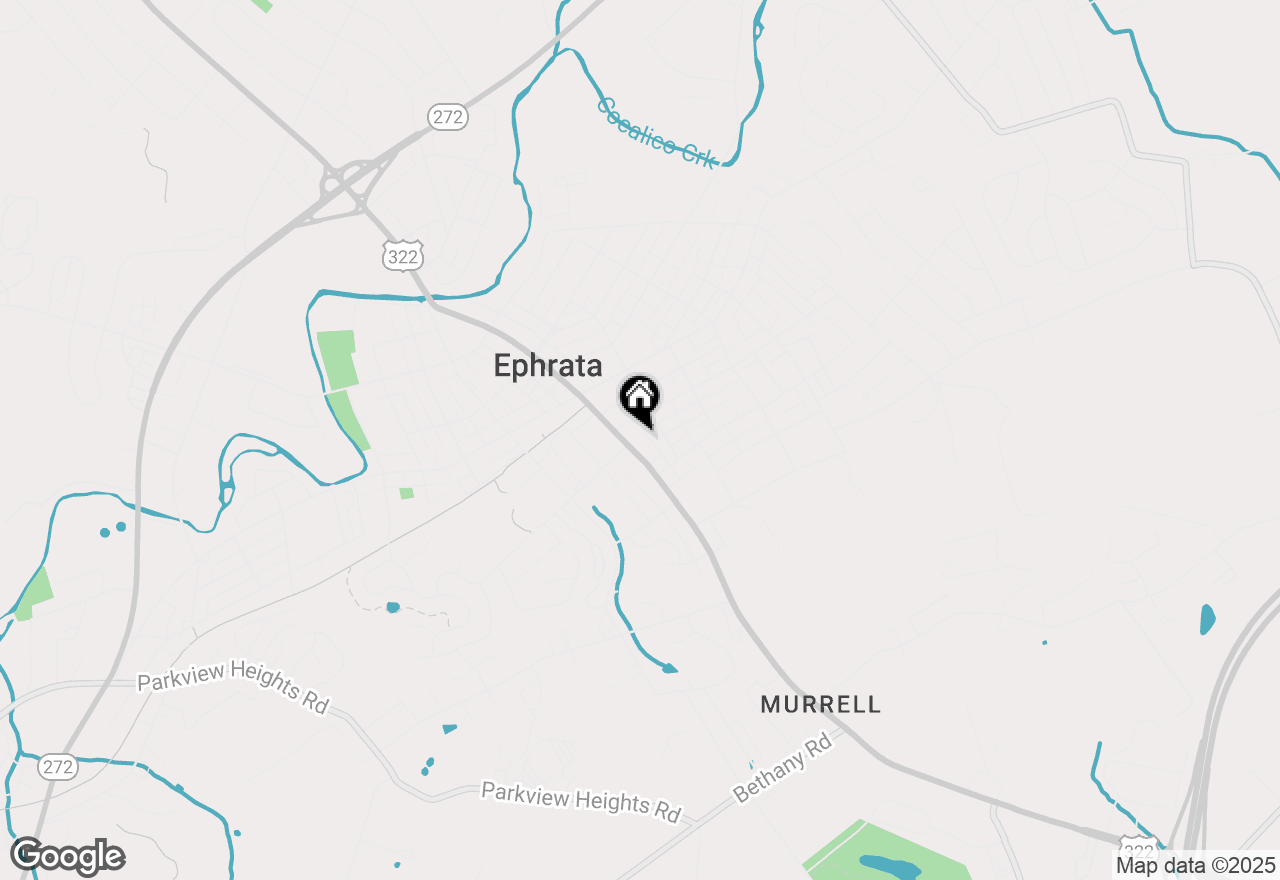 Map of 124 E Main Street #THEATRE, Ephrata, PA 17522