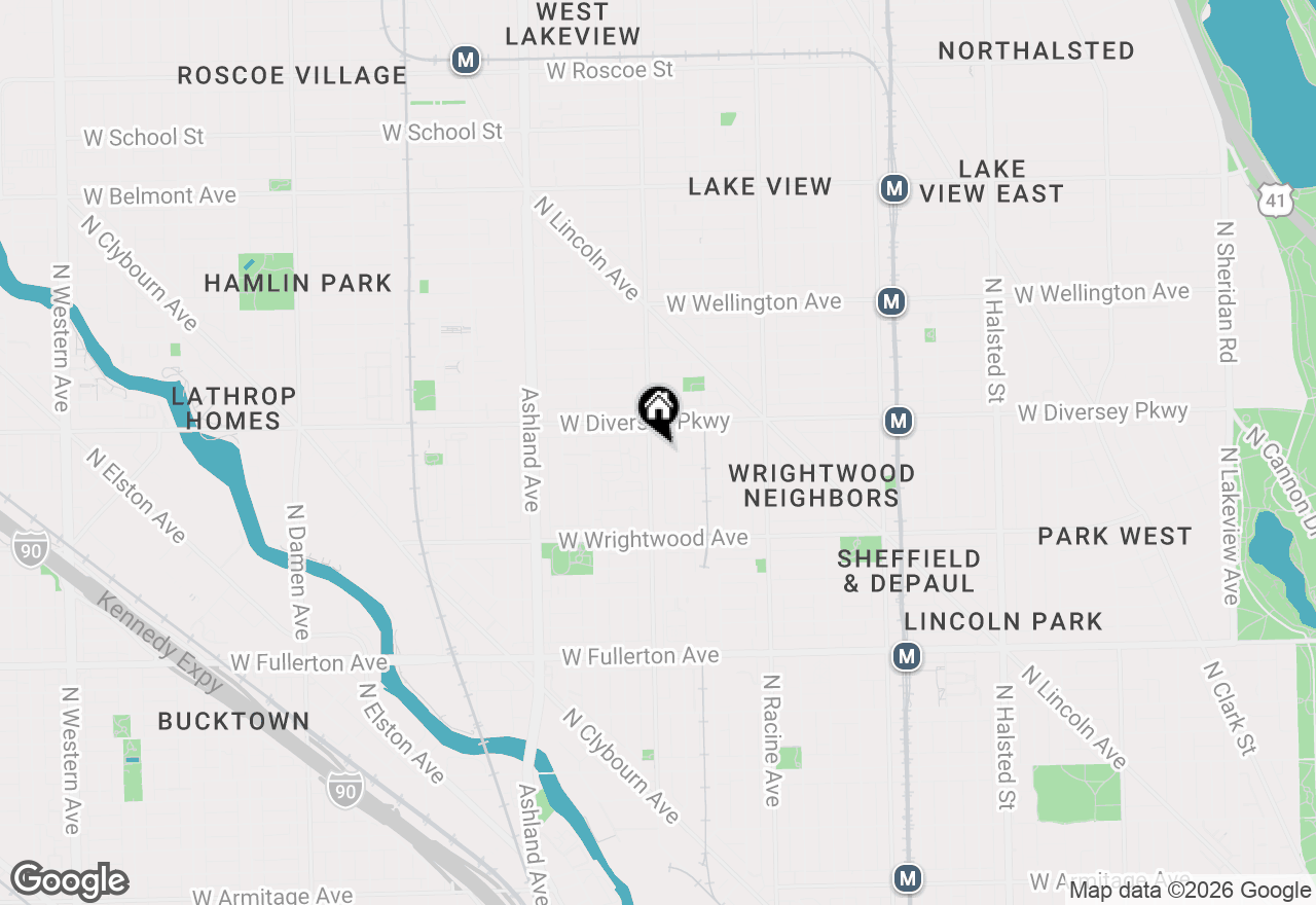 Map of 2729 N Southport Avenue #1, Chicago, IL 60614