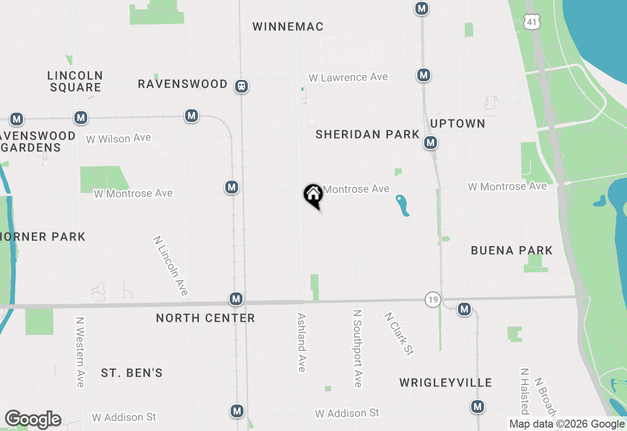 Map of 1504 W Cullom Avenue #A2, Chicago, IL 60613