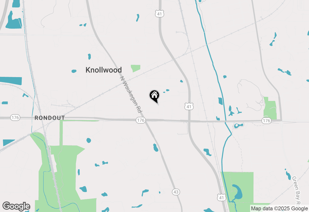 Map of 705 W Washington Avenue, Lake Bluff, IL 60044