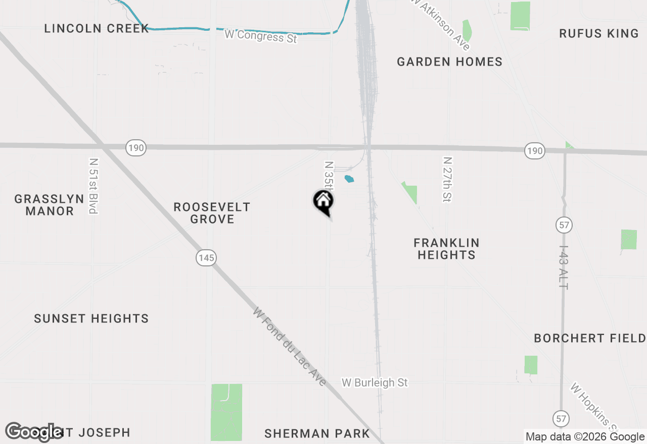 Map of 3735 N 35th St, Milwaukee, WI 53216