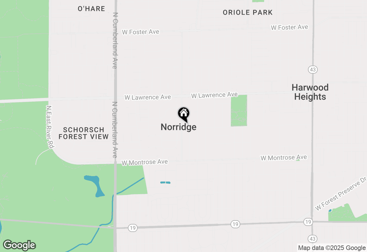 Map of 4605 N Canfield Avenue, Norridge, IL 60706