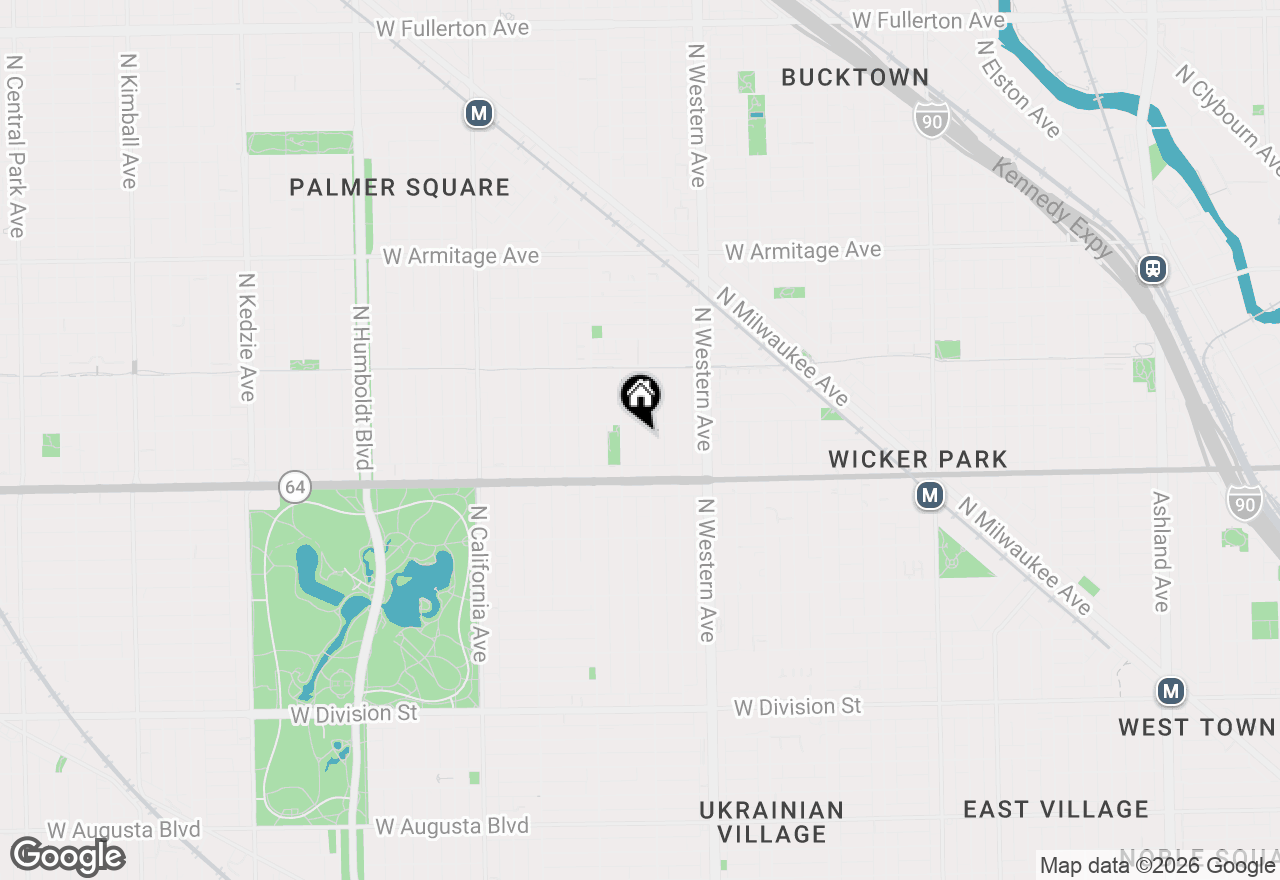 Map of 1644 N Campbell Avenue, Chicago, IL 60647