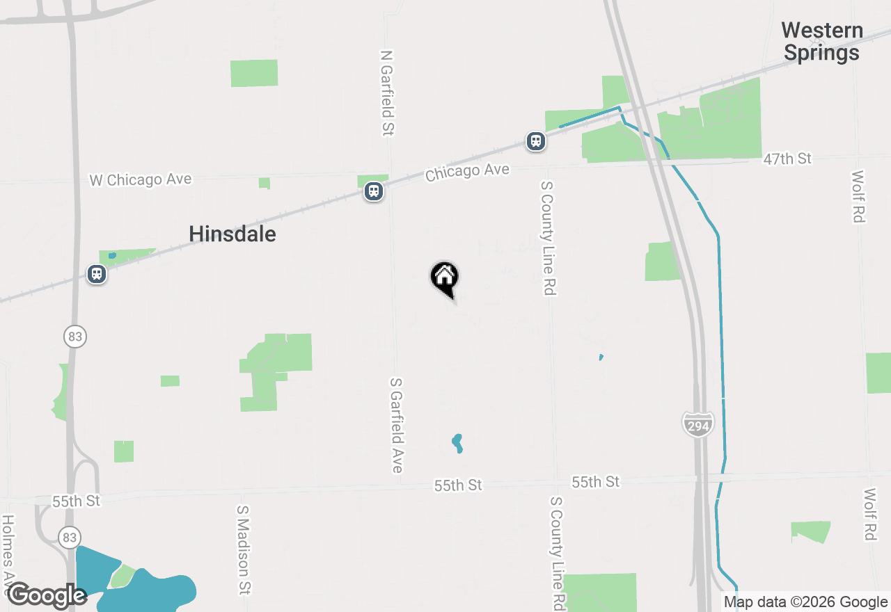 Map of 415 S Park Avenue, Hinsdale, IL 60521