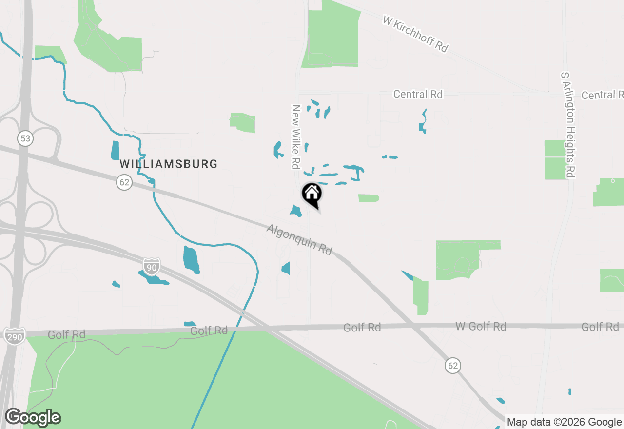 Map of 1623 W Bray Court, Arlington Heights, IL 60005