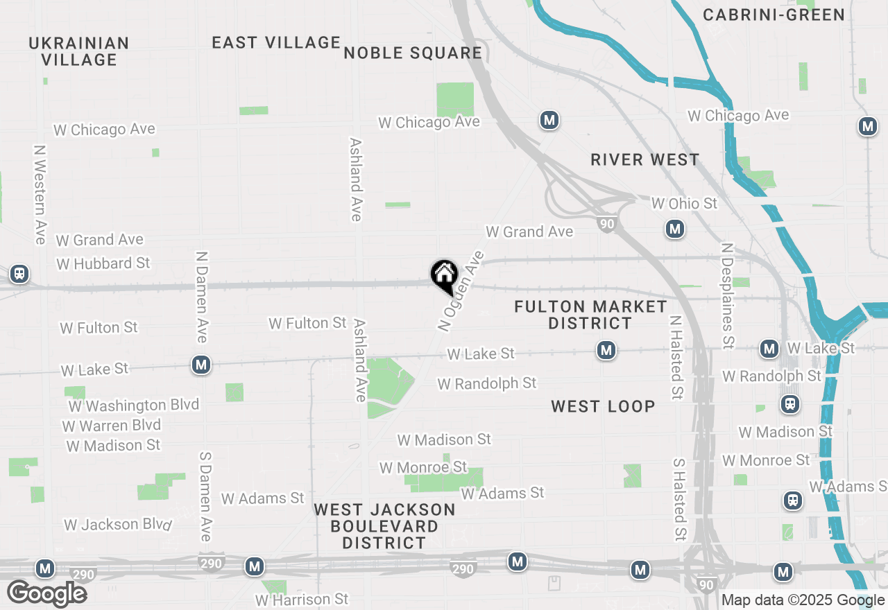 Map of 344 N Ogden Avenue #4, Chicago, IL 60607