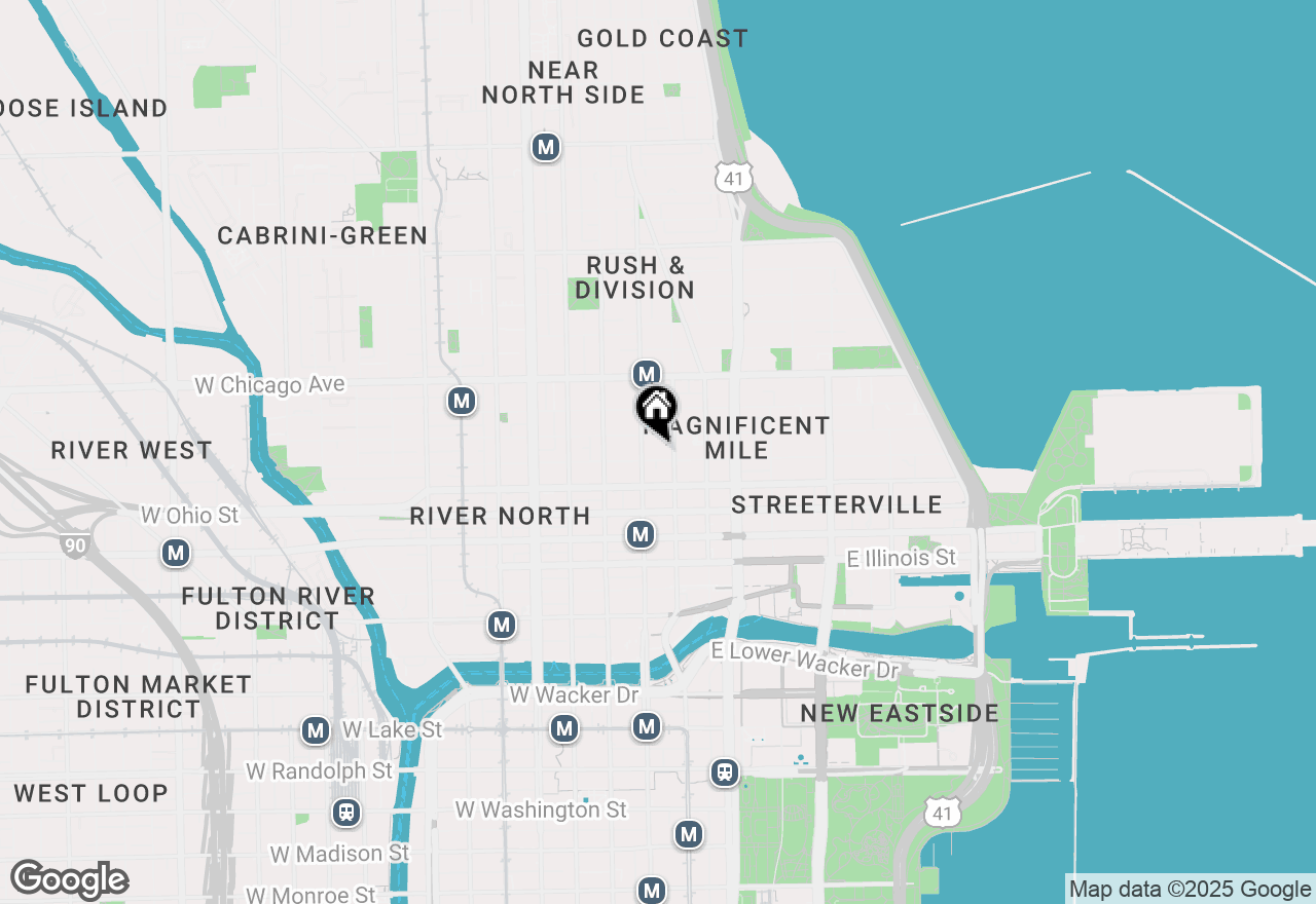 Map of 2 E Erie Street #1914, Chicago, IL 60611