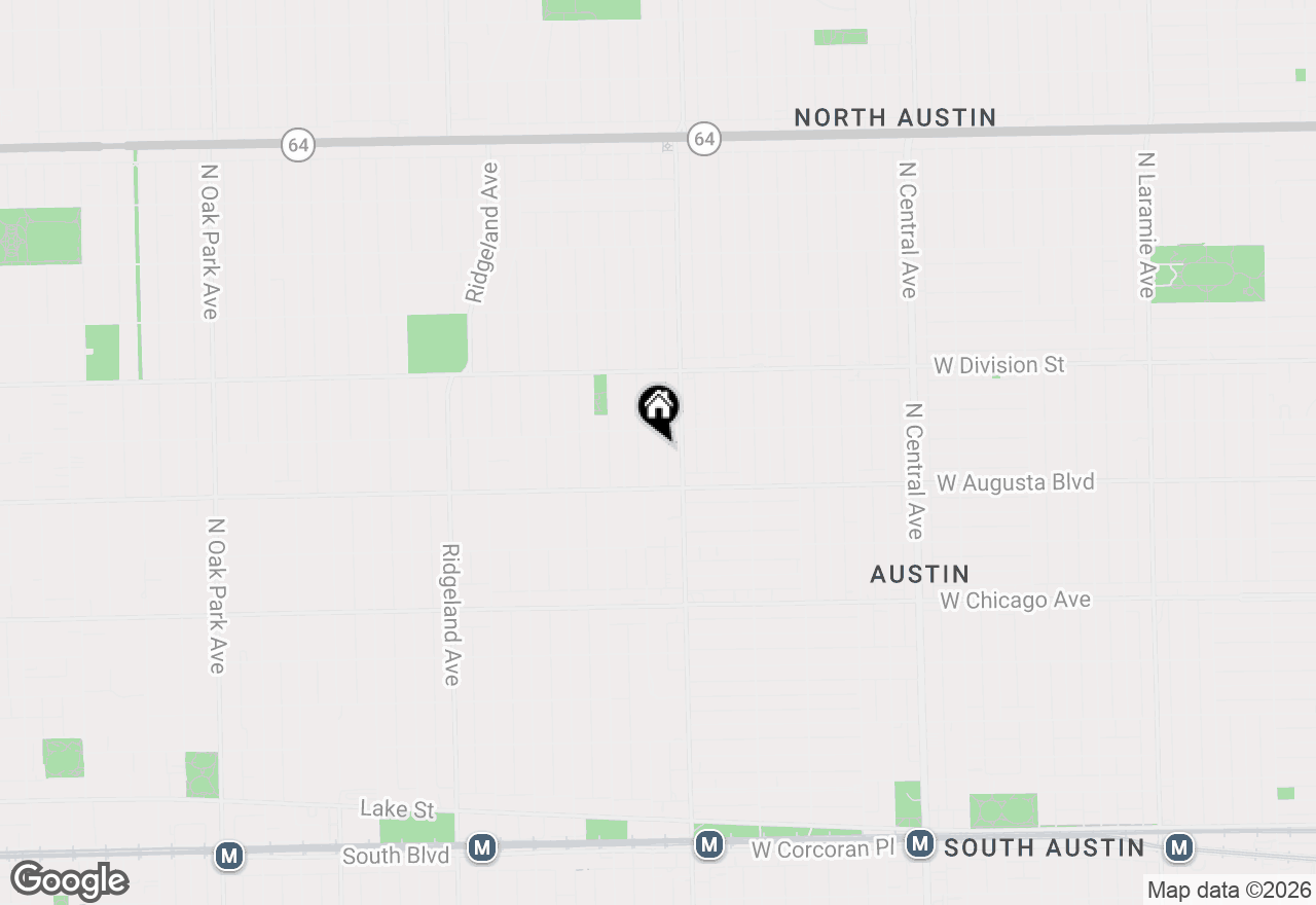 Map of 730 N Humphrey Avenue, Oak Park, IL 60302