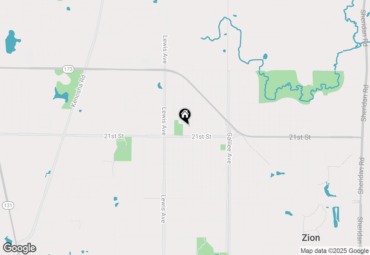 Map of 2013 Joanna Avenue, Zion, IL 60099