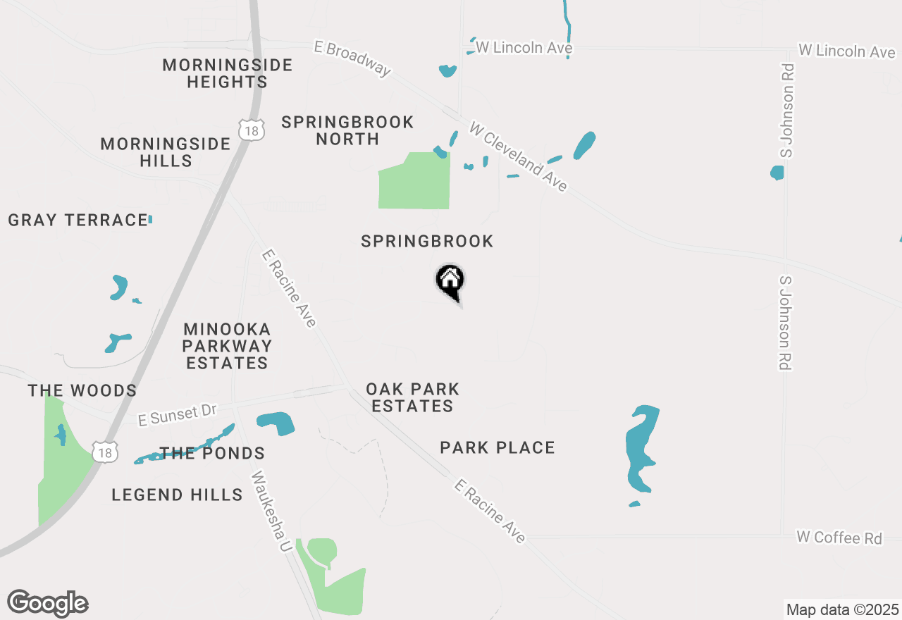 Map of 2221 Inverness Dr, Waukesha, WI 53186