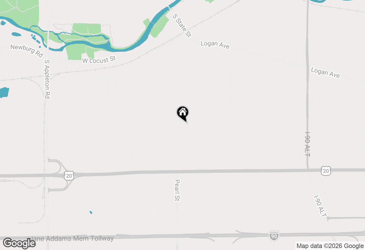 Map of 1421 Garfield Avenue, Belvidere, IL 61008