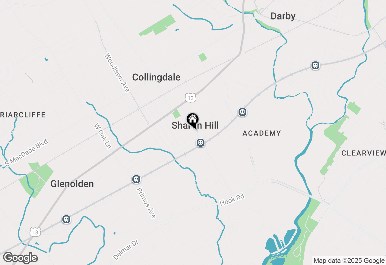 Map of 318 Sharon Avenue, Sharon Hill, PA 19079