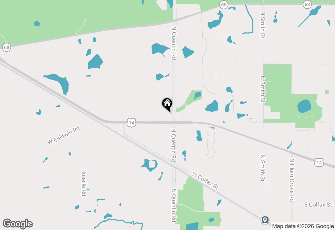 Map of 843 N Franklin Avenue, Palatine, IL 60067