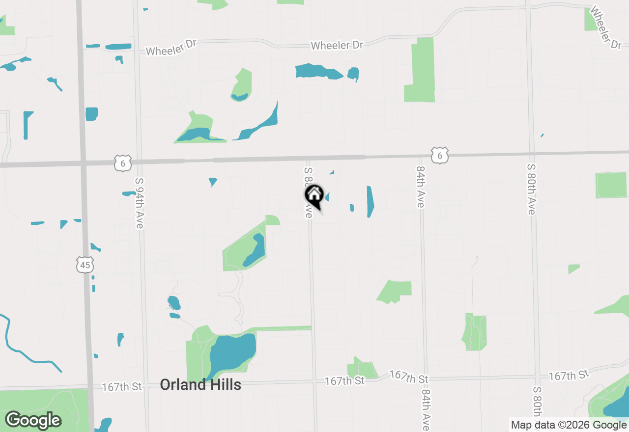 Map of 16121 S 88th Avenue, Orland Park, IL 60462