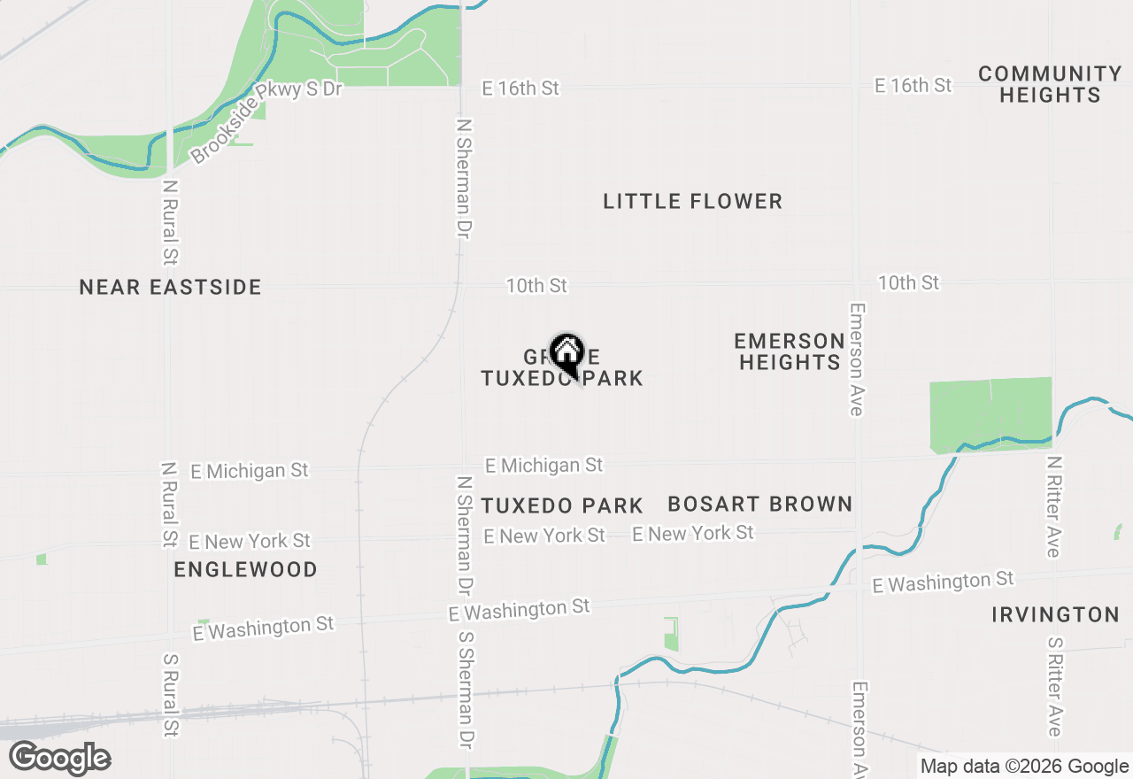 Map of 801 N Grant Avenue, Indianapolis, IN 46201