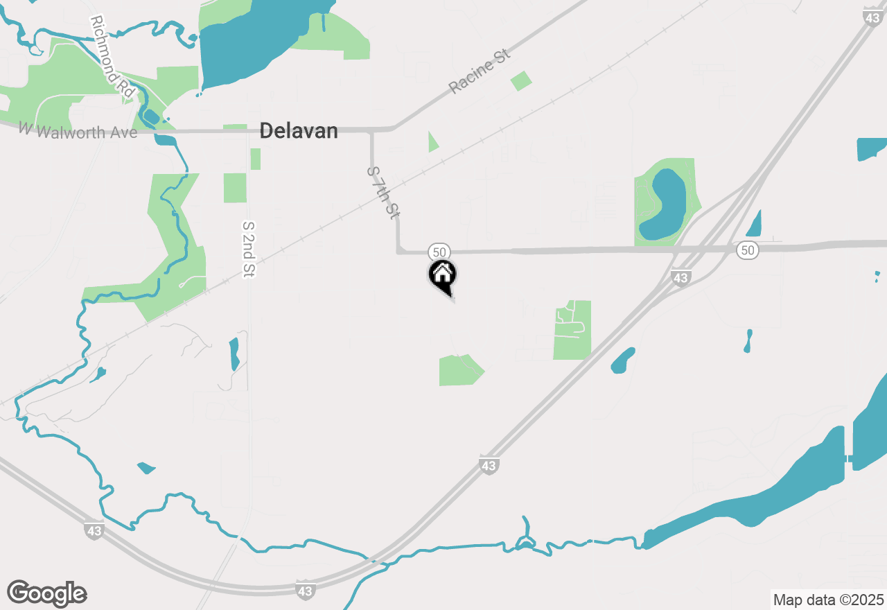 Map of 614 Madison Dr, Delavan, WI 53115