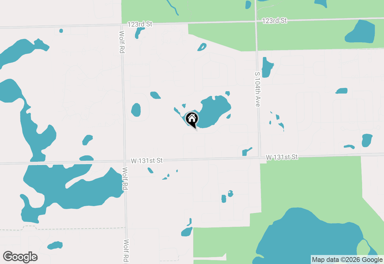 Map of 10800 Ridgewood Drive, Palos Park, IL 60464