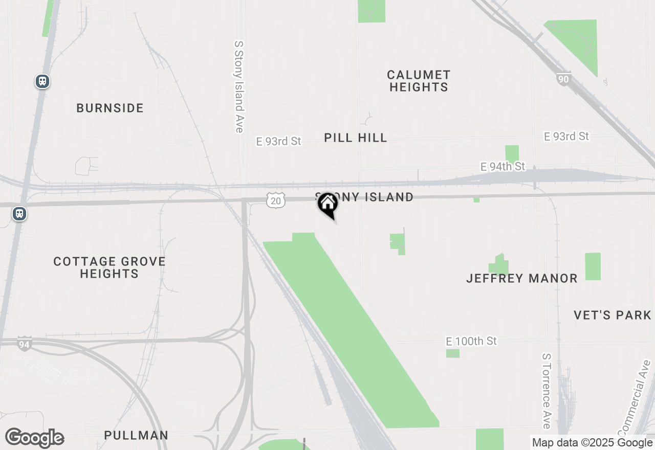 Map of 9556 S Bennett Avenue, Chicago, IL 60617