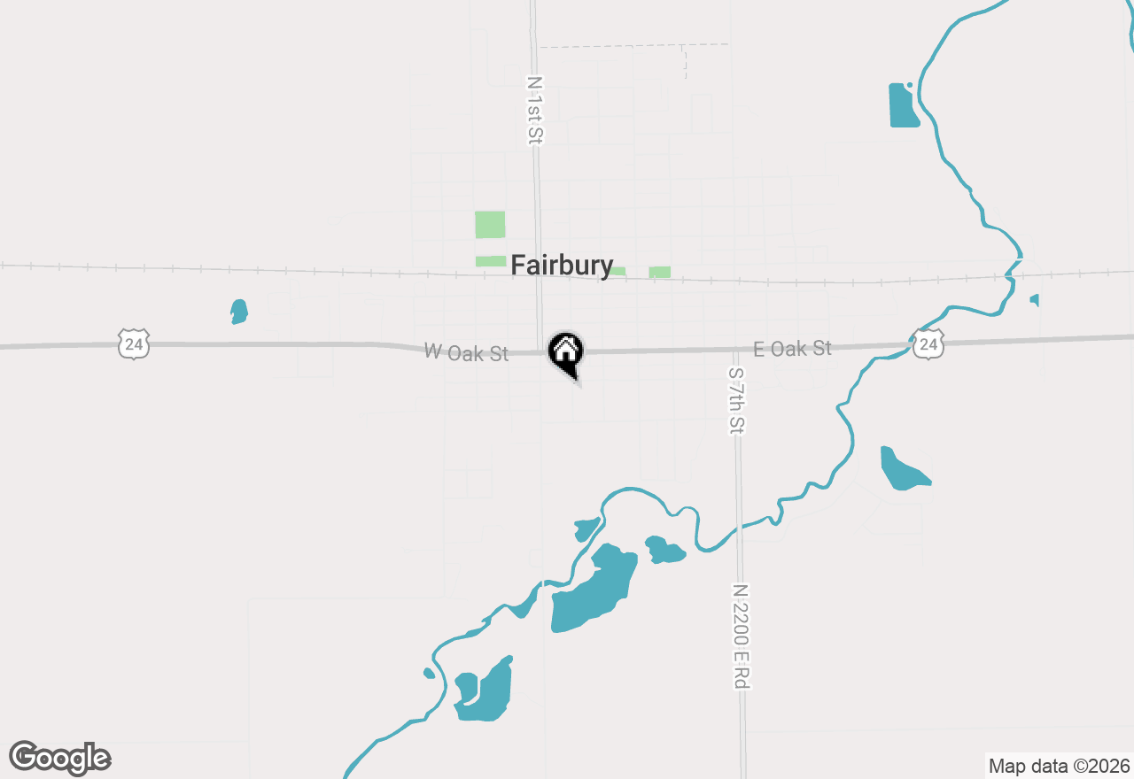 Map of 201 W Chestnut Street, Fairbury, IL 61739