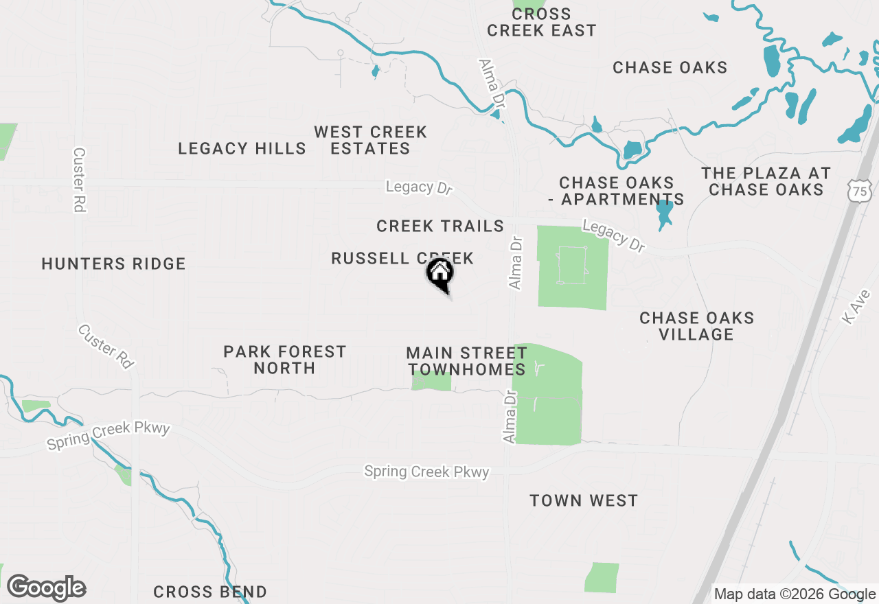 Map of 1213 Seabrook Drive, Plano, TX 75023