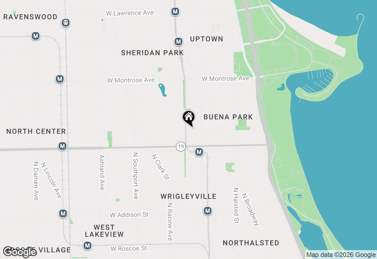 Map of 4060 N Kenmore Avenue #208, Chicago, IL 60613