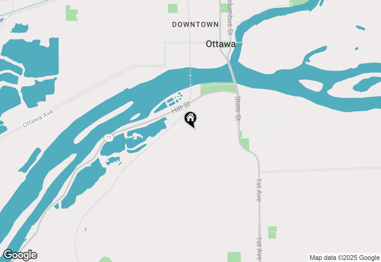 Map of 521 Adams Street, Ottawa, IL 61350