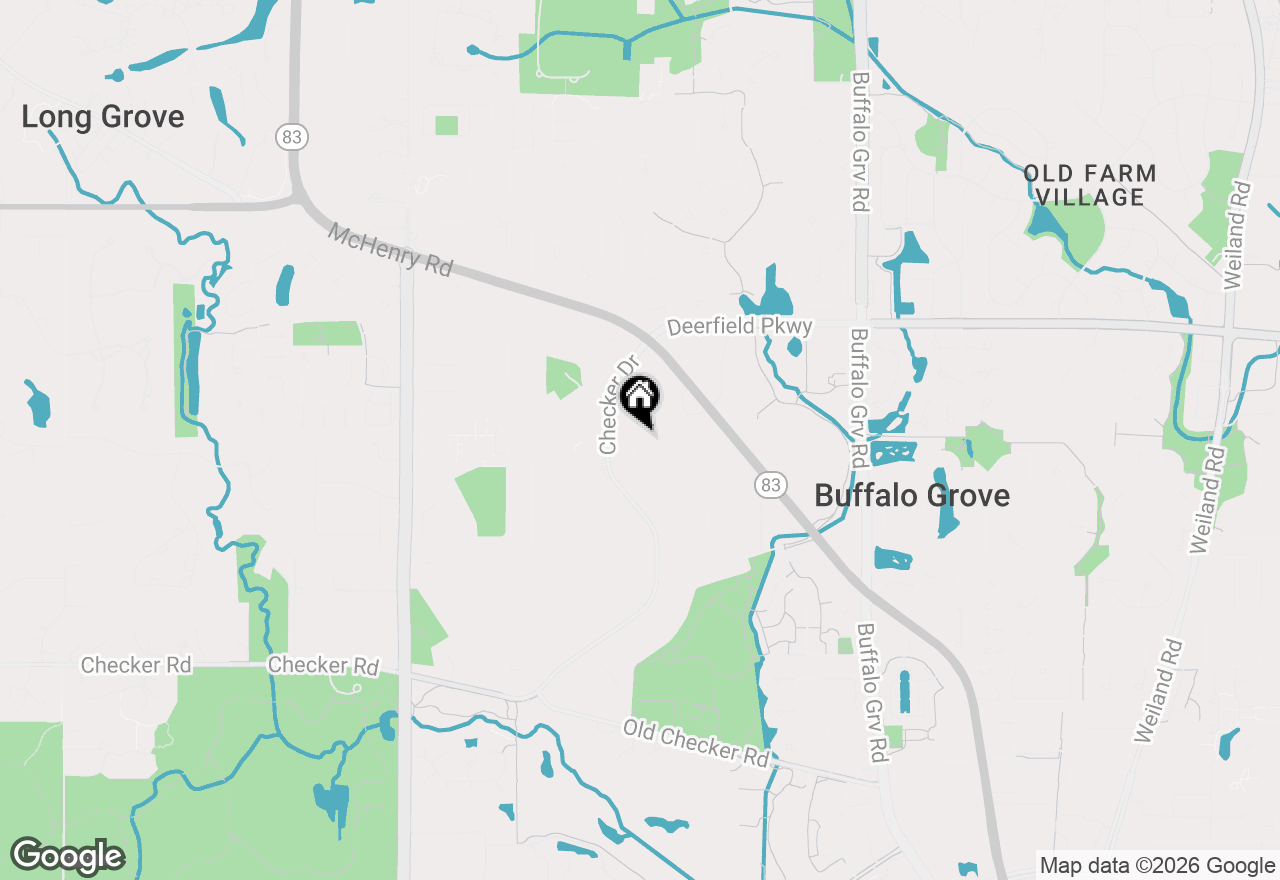 Map of 810 Silver Rock Lane, Buffalo Grove, IL 60089