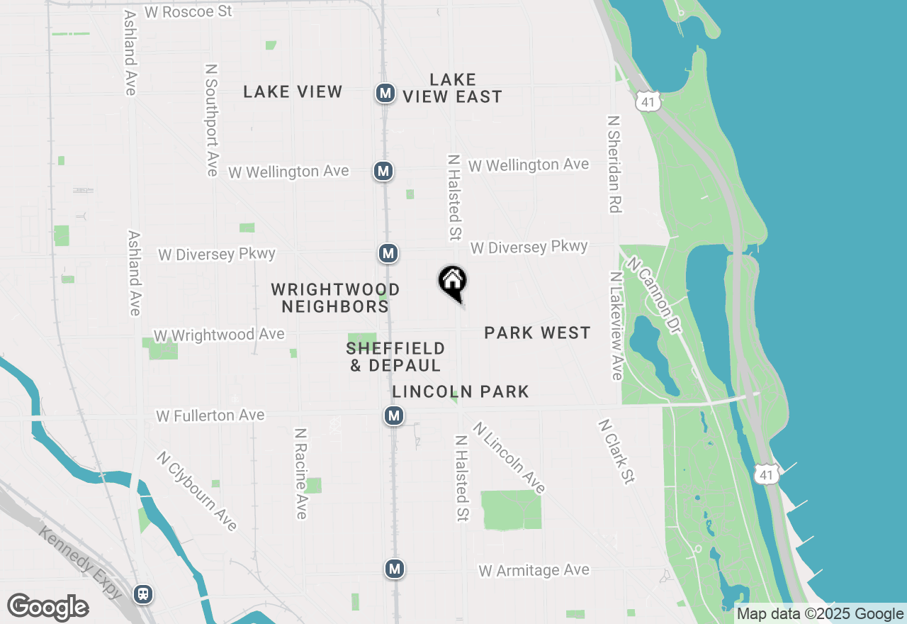 Map of 2626 N Halsted Street #3, Chicago, IL 60614