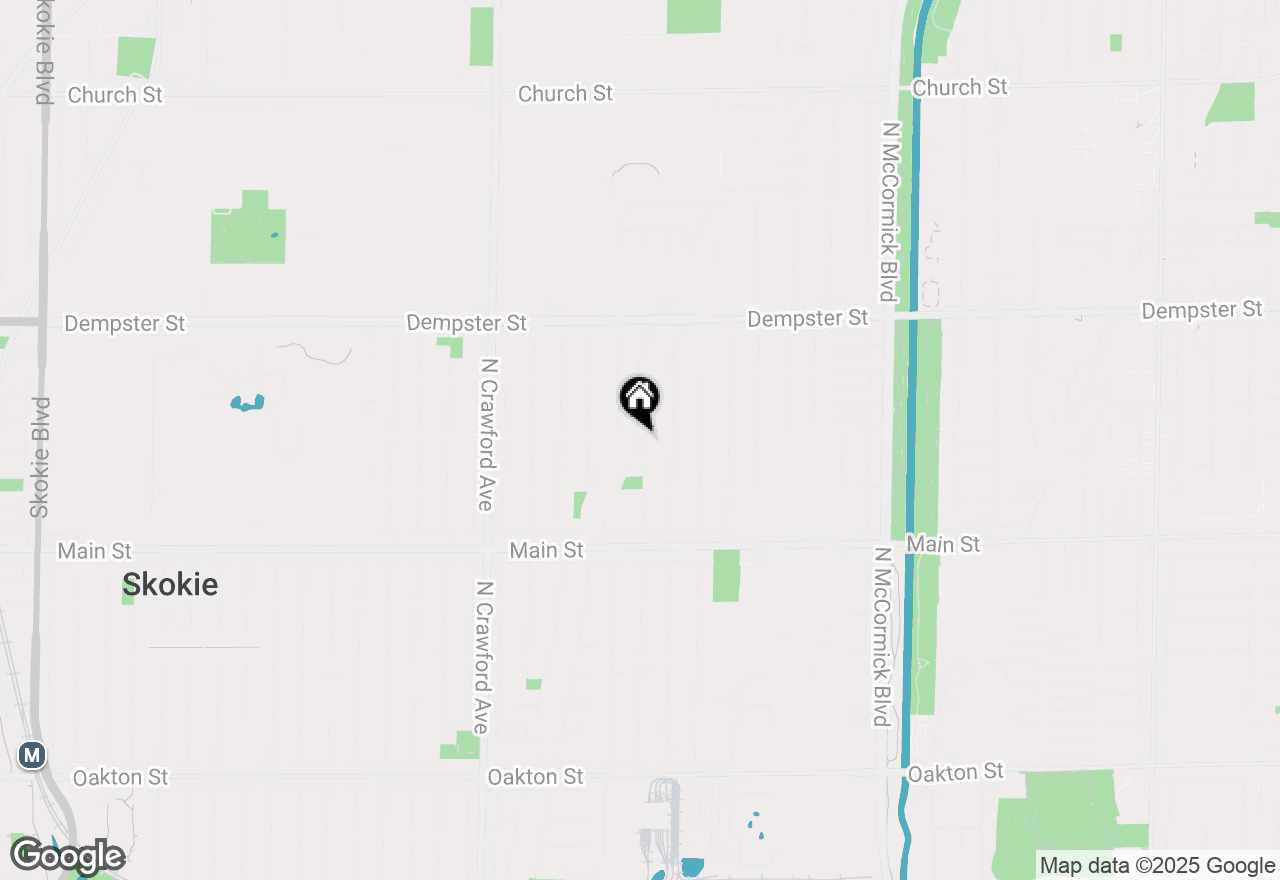 Map of 3719 Greenwood Street, Skokie, IL 60076