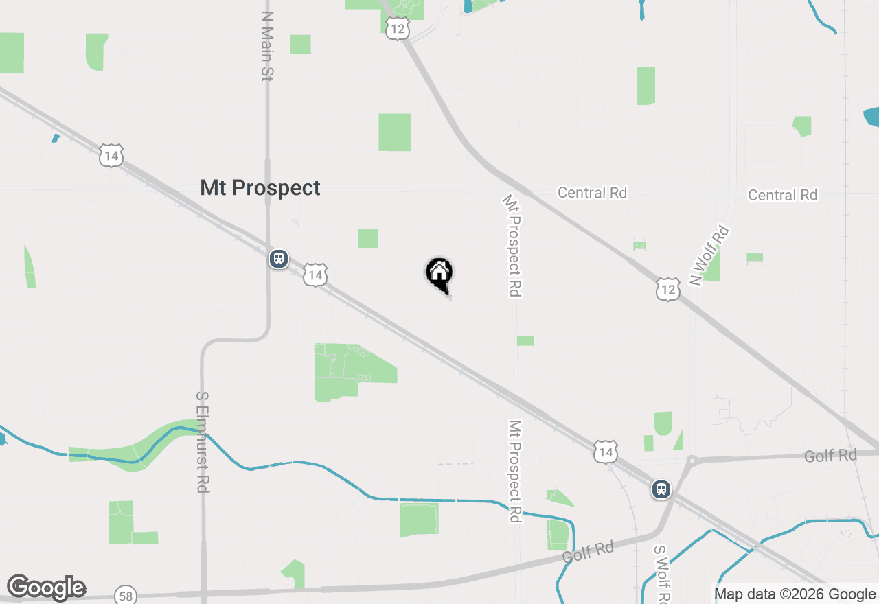 Map of 222 S Edward Street, Mount Prospect, IL 60056